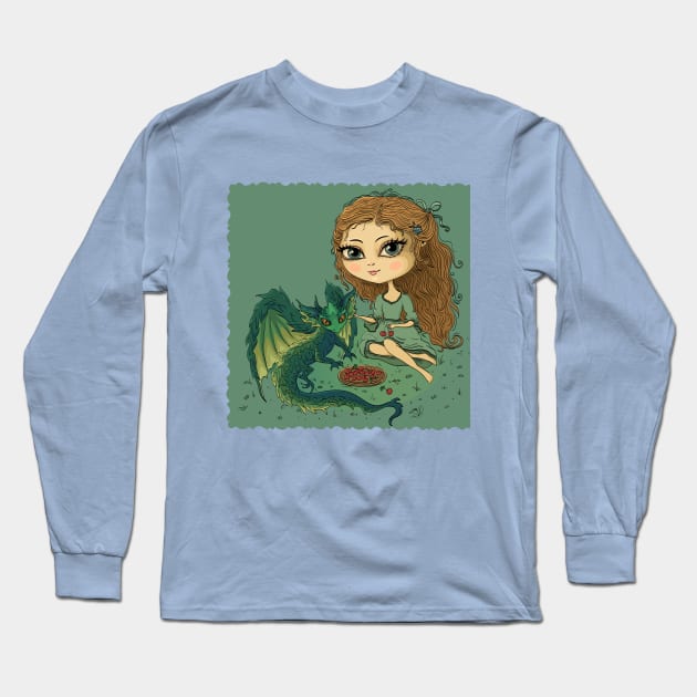 The Dragon Long Sleeve T-Shirt by juliavector